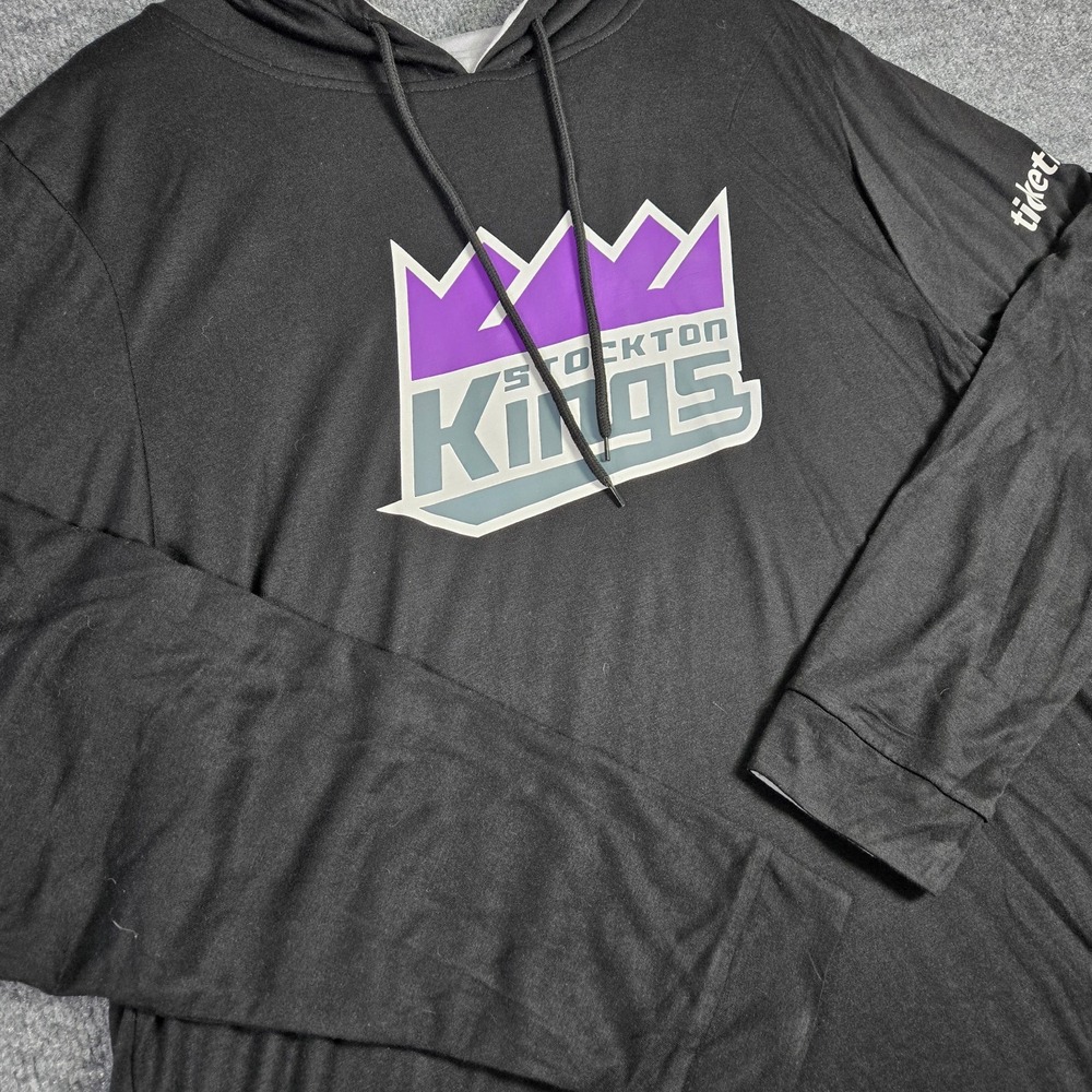 Sacramento Stockton Kings Reversible Hoodie Mens XL Ticketmaster NBA G-League - Picture 7 of 12